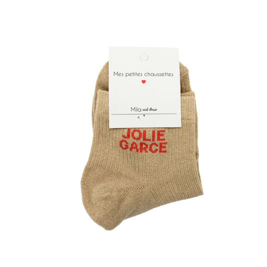 Chaussettes "Jolie garce"