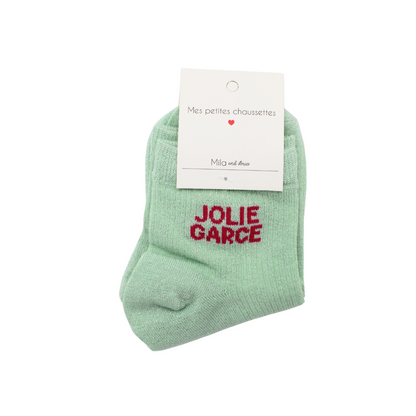 Chaussettes "Jolie garce"