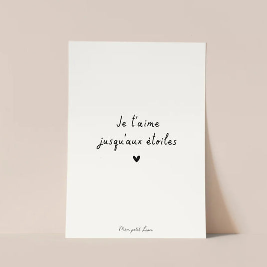 Carte "Jusqu'aux étoiles" A6