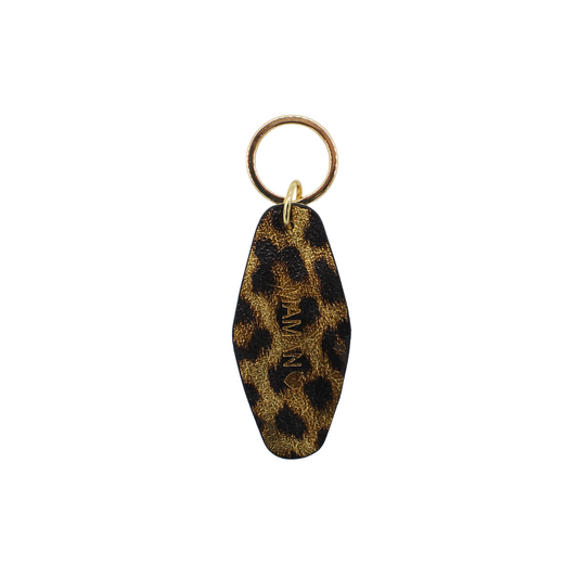 Porte-clés en cuir "Maman"