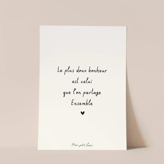 Carte "Le plus doux bonheur" A6