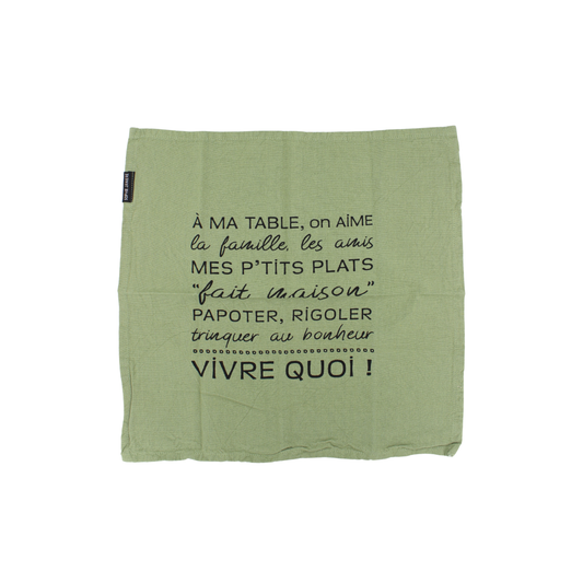 Lot de serviettes "À ma table"