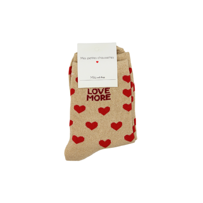 Chaussettes "Love more"