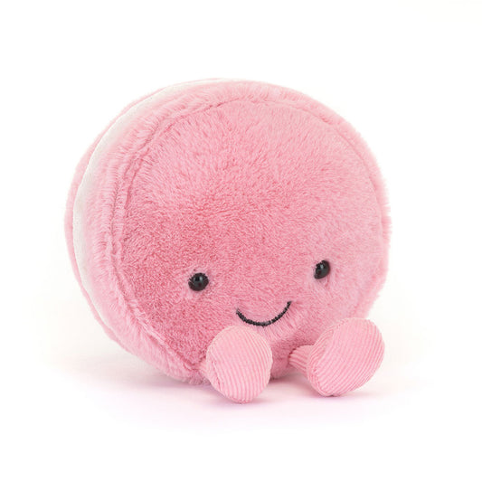 Peluche Macaron à la framboise Mia