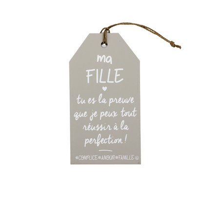Plaque décorative "Ma fille"