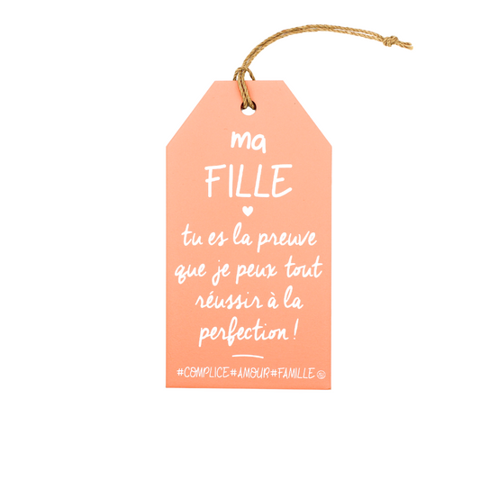 Plaque décorative "Ma fille"