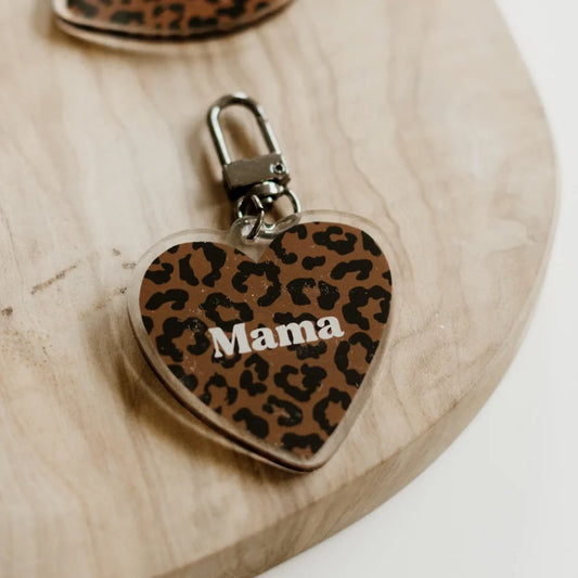 Porte-clés léopard "Mama"