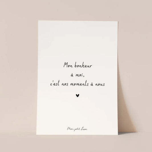 Carte "Mon bonheur à moi" A6