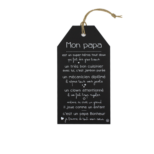 Plaque décorative "Mon papa"