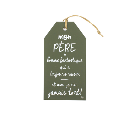 Plaque décorative « Mon père »