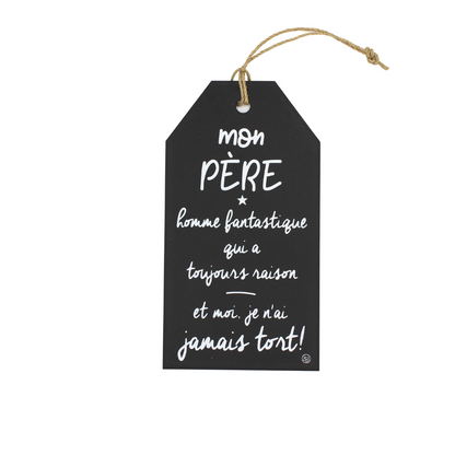 Plaque décorative « Mon père »