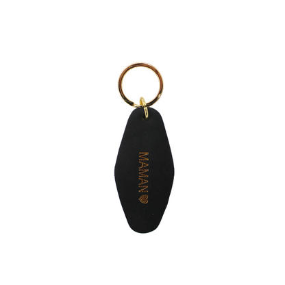 Porte-clés en cuir "Maman"