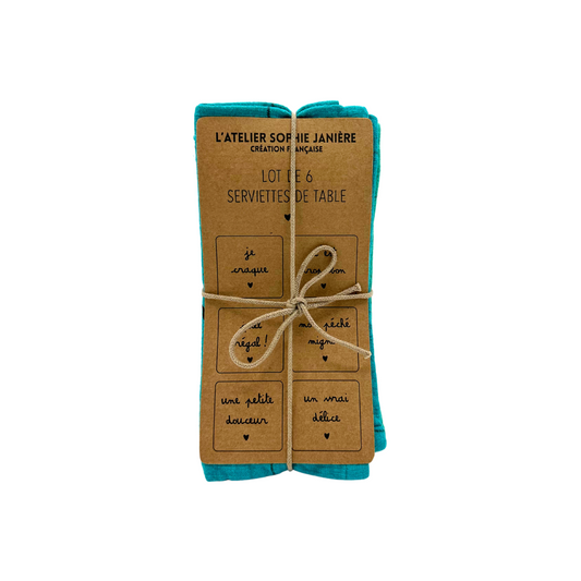 Lot de serviettes "C'est trop bon"