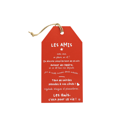 Plaque décorative "Les amis c'est pour la vie"