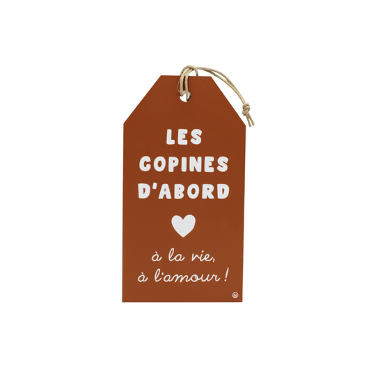 Plaque décorative "Les copines"