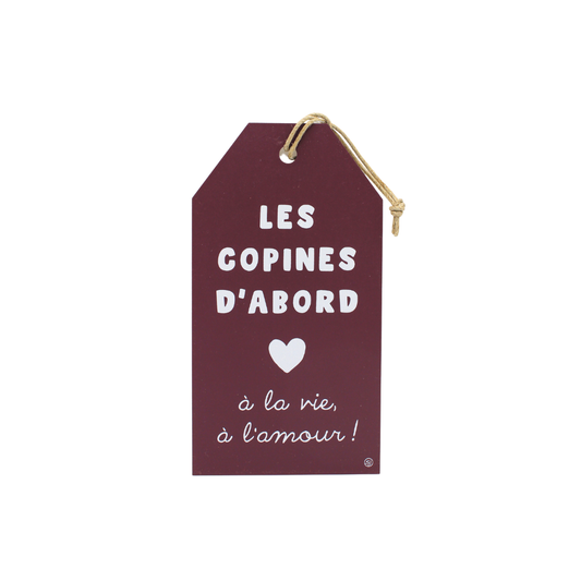 Plaque décorative "Les copines"