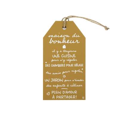 Plaque décorative « Maison du bonheur »