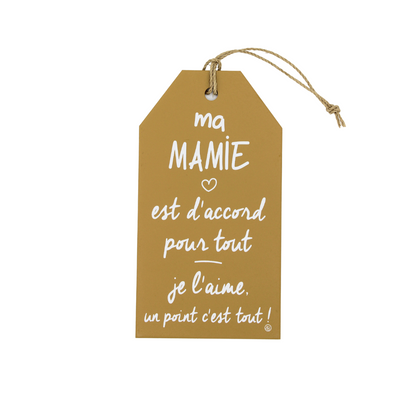 Plaque décorative « Ma mamie »
