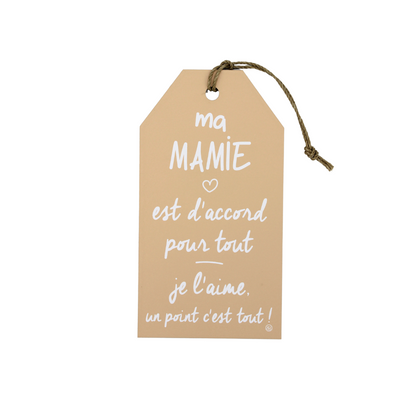 Plaque décorative « Ma mamie »
