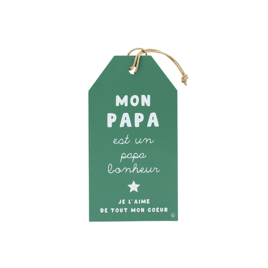 Plaque décorative "Papa bonheur"