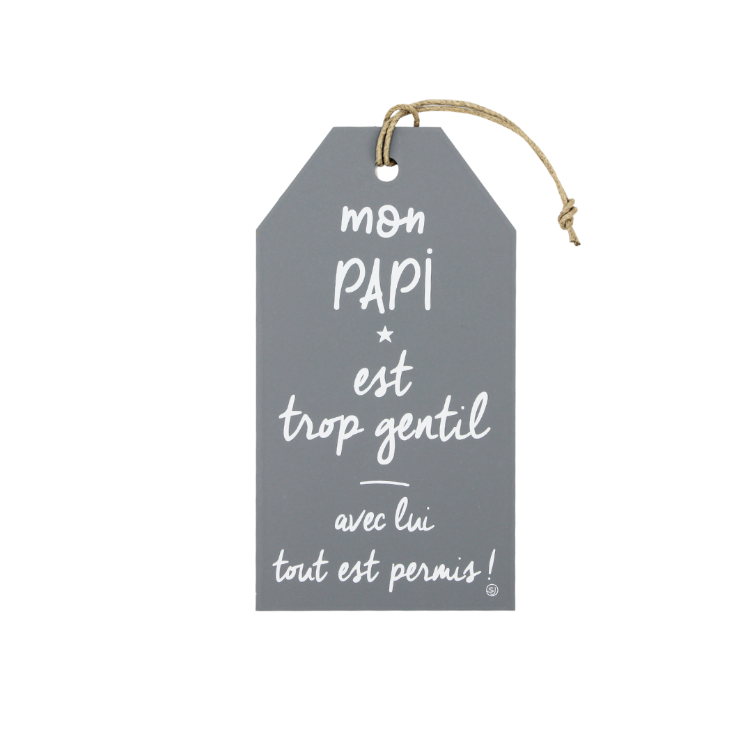 Plaque décorative « Mon papi »