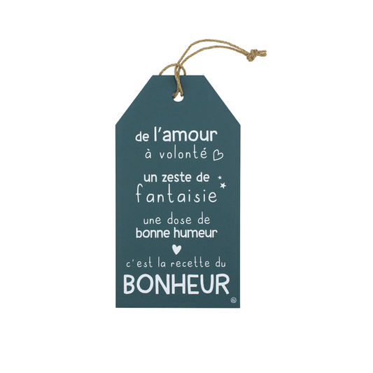 Plaque décorative "La maison du bonheur"