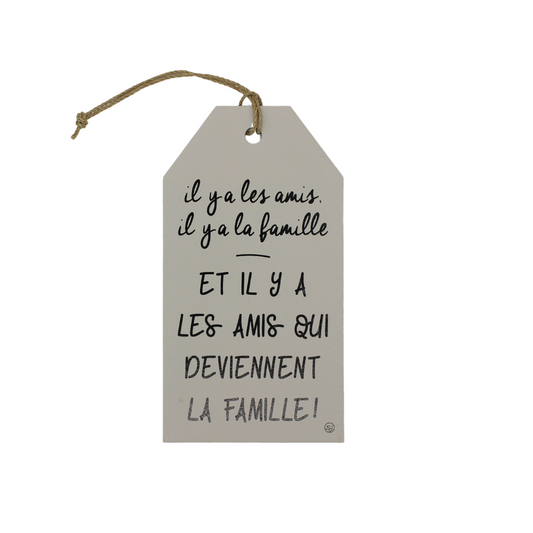 Plaque décorative "Les amis"