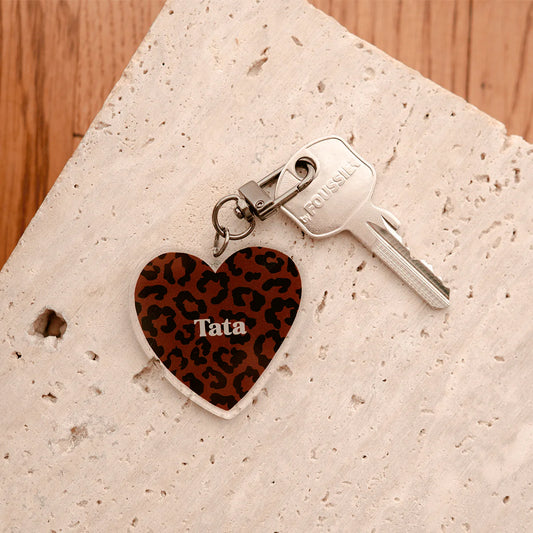 Porte-clés léopard "Tata"