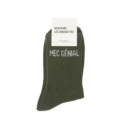 Chaussettes homme "Mec Génial"