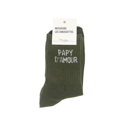 Chaussettes homme "Papy d'amour"