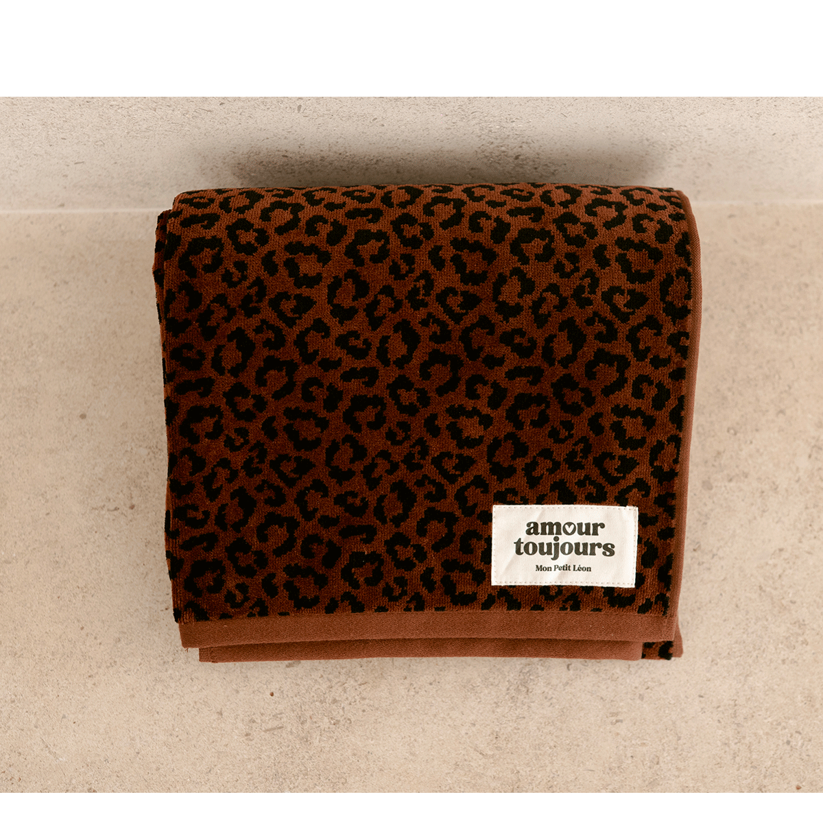Serviette de bain léopard