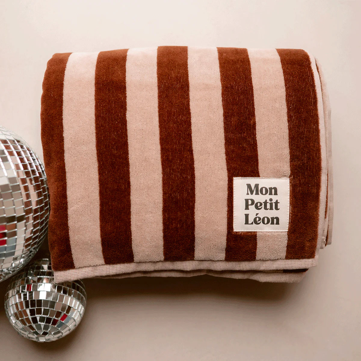 Serviette de bain à rayures