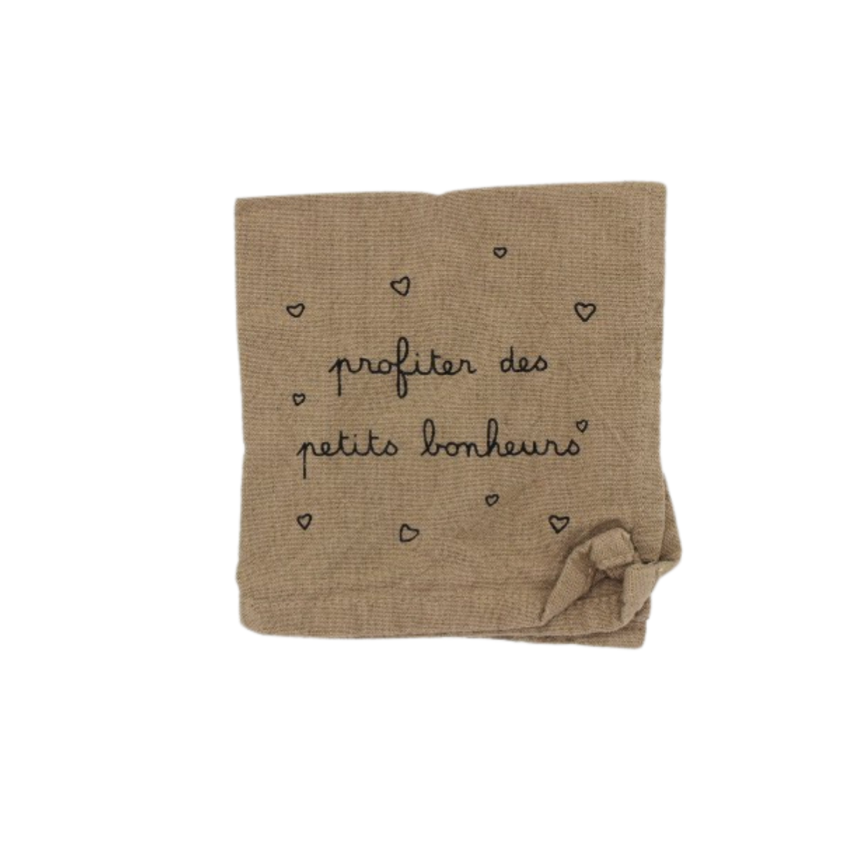 Lot de serviettes "Profiter des petits bonheurs"