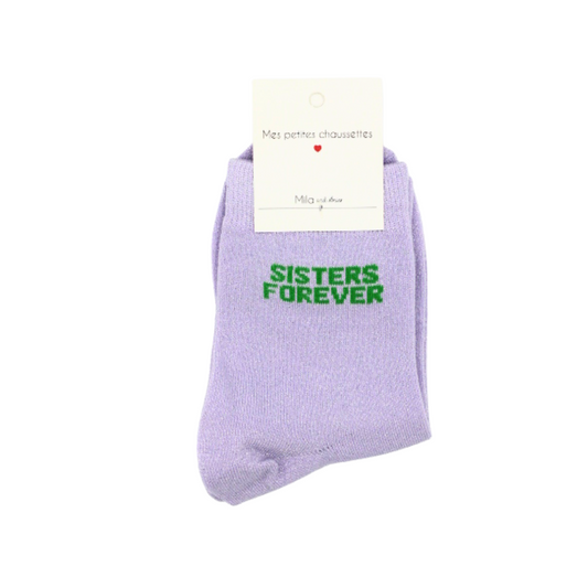 Chaussettes "sisters forever"