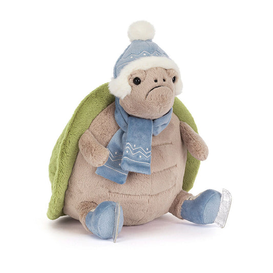 Peluche Tortue Timmy en patins à glace