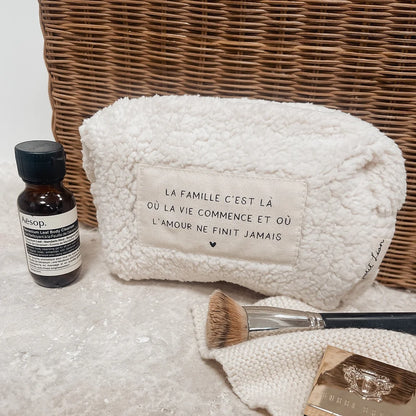 Trousse de toilette moumoute "La Famille"