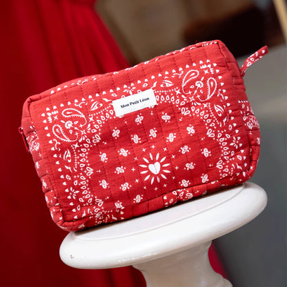 Trousse matelassée bandana
