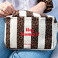 Trousse de toilette rayée léopard "Hey Mamma"