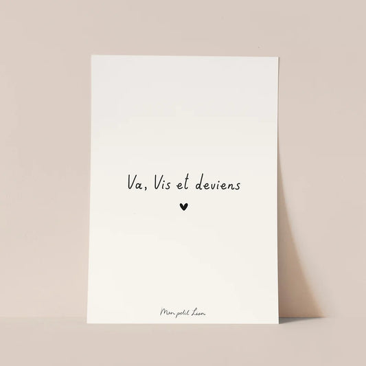 Carte "Va, vis et deviens" A6