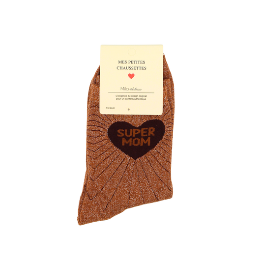 Chaussettes "Super mom"