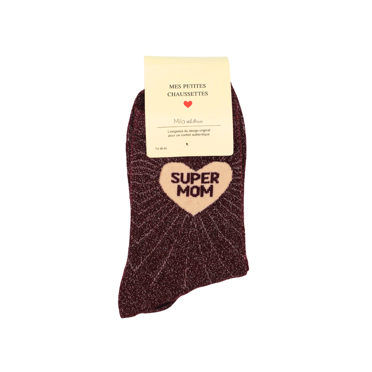 Chaussettes "Super mom"