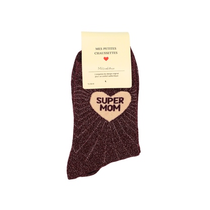 Chaussettes "Super mom"