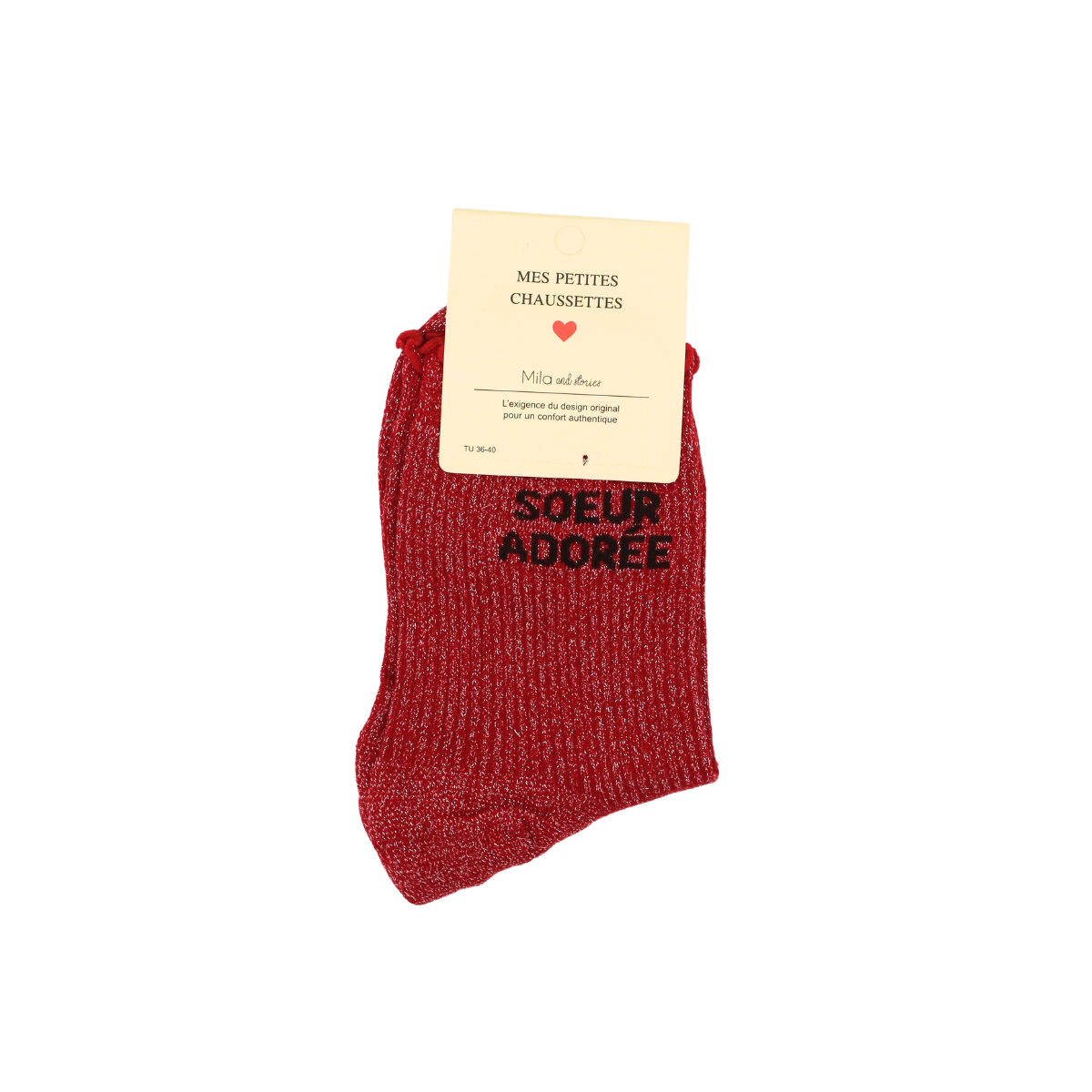 Chaussettes "Soeur adorée"