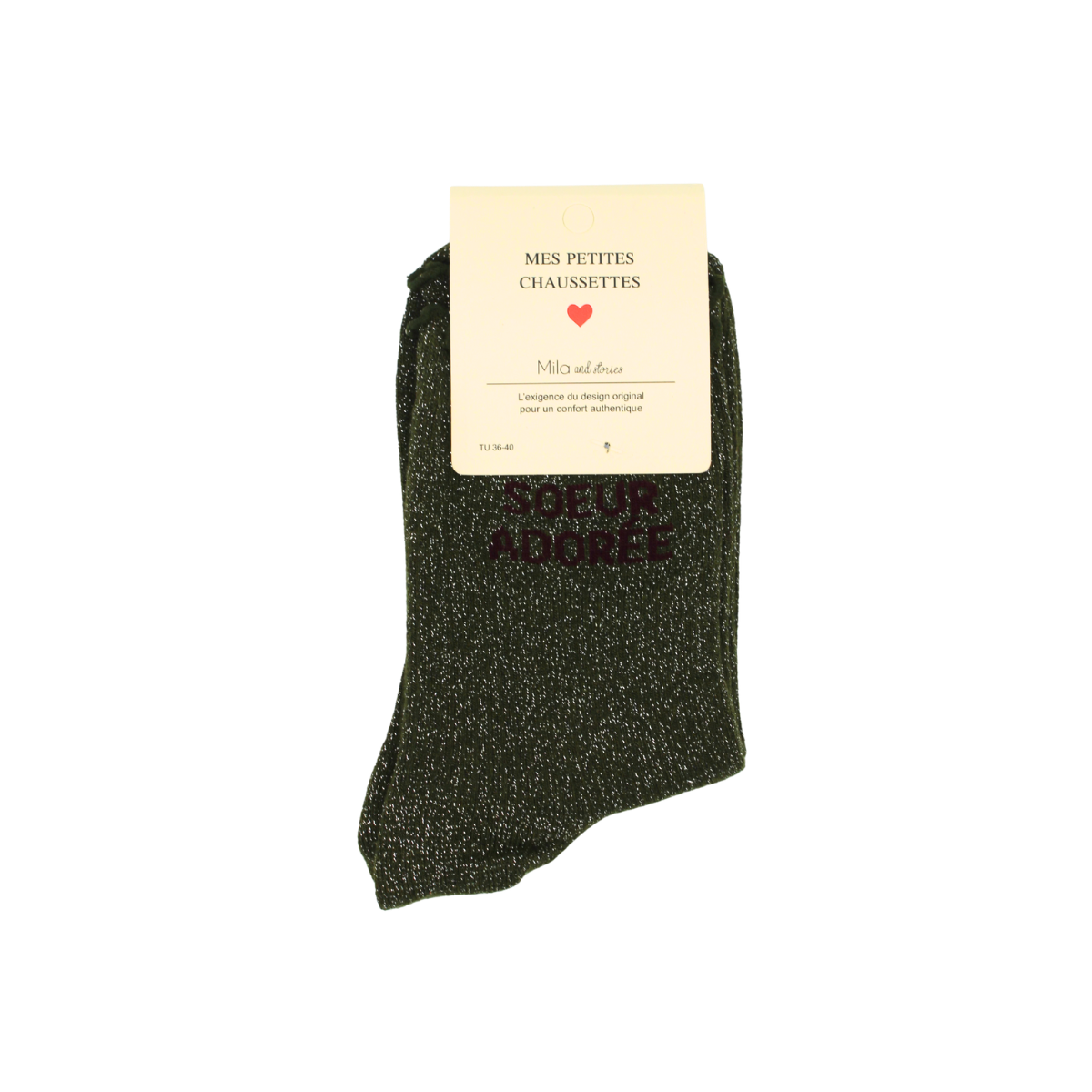 Chaussettes "Soeur adorée"