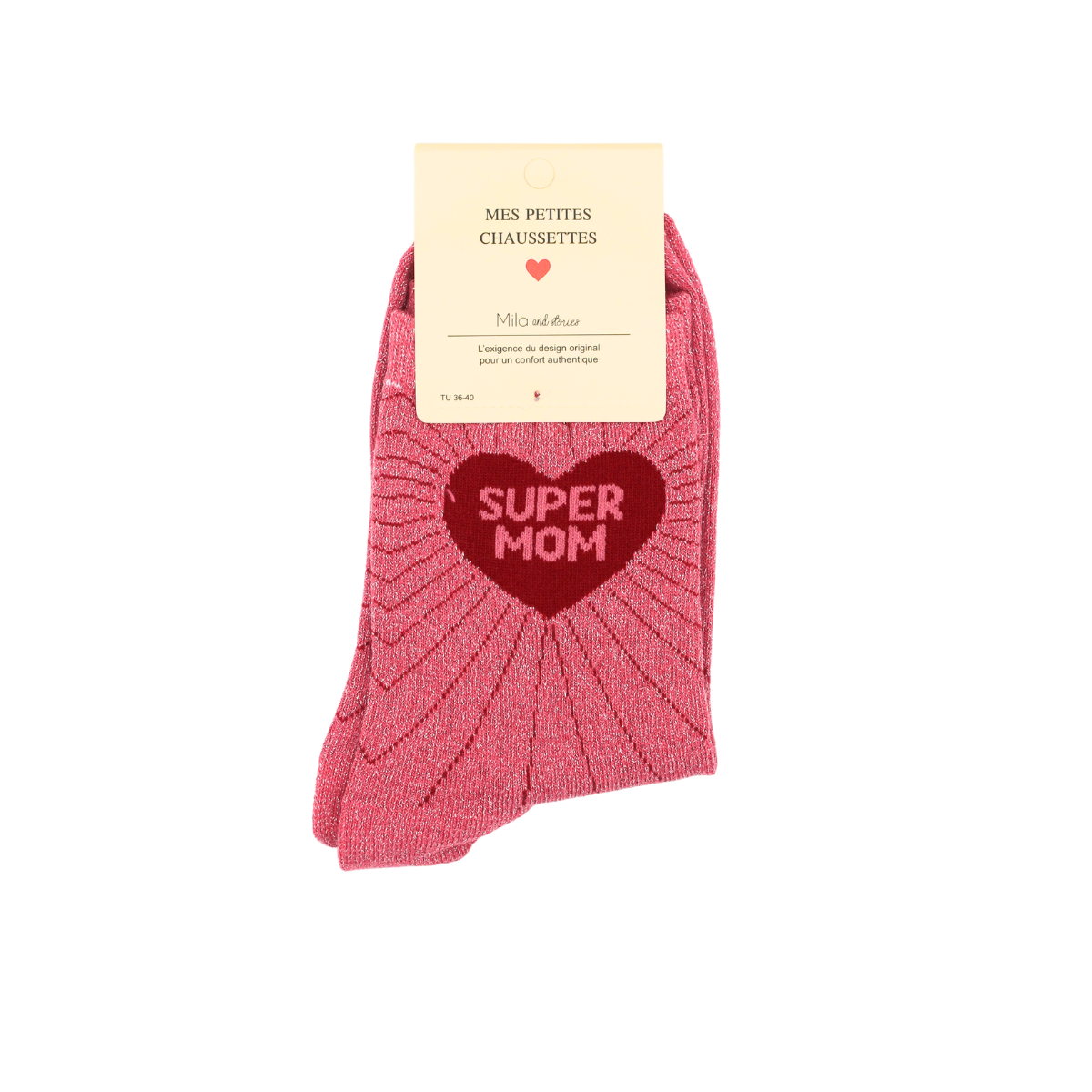 Chaussettes "Super mom"