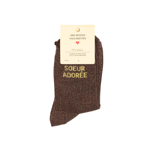 Chaussettes "Soeur adorée"