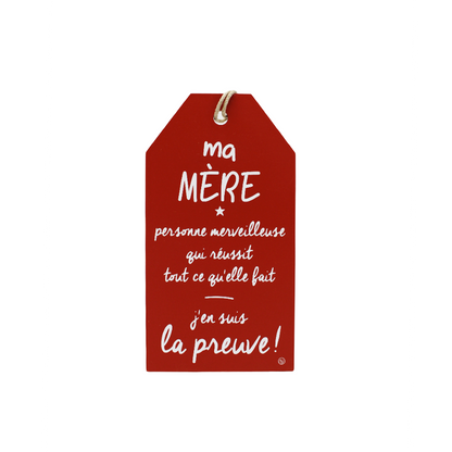 Plaque décorative « Ma mère »