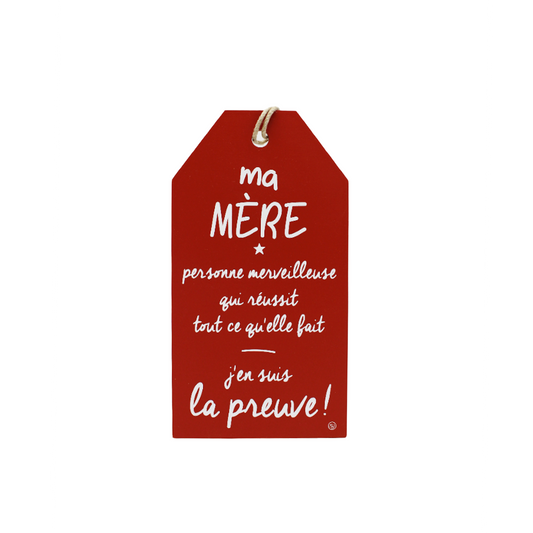 Plaque décorative « Ma mère »