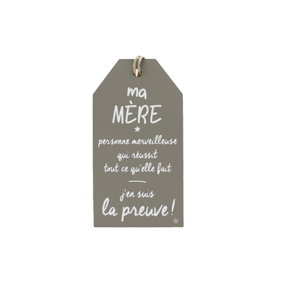 Plaque décorative « Ma mère »