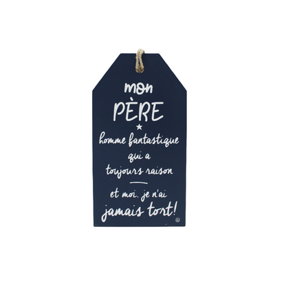 Plaque décorative « Mon père »